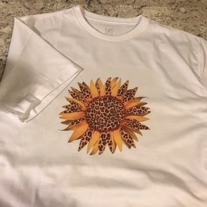 Leopard sunflower shirt